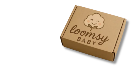 Loomsy Baby organik bebek müslin tekstil ürünleri için kargo paketleri